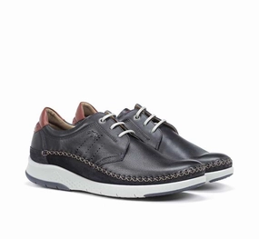 Mens Fluchos Maui Lace Up in Marino Durable Fit