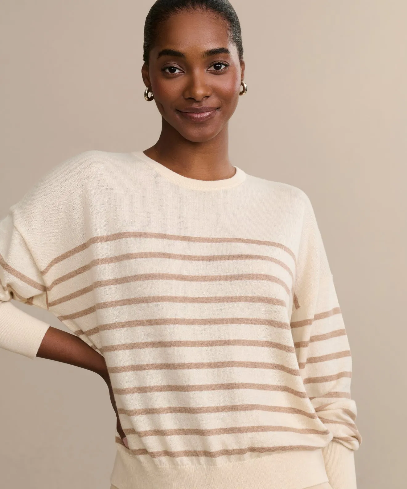Office Casual Cozy Finish Avery Crewneck