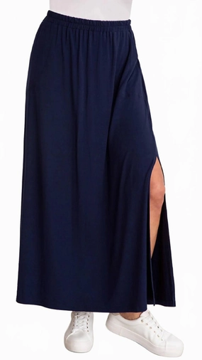 Luxury Trim Year Round Style Bamboo Skirt In Sapphire