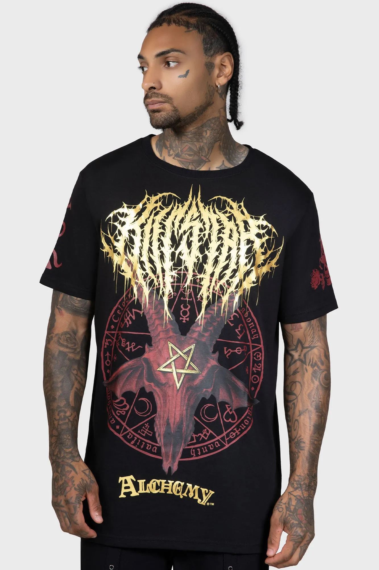 Relaxed fit style Non Irritating Seams Baphomet Zisurr? T Shirt