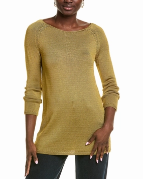 Lafayette 148 New York Bateau Neck Silk Sweater Zero Waste Manufacturing