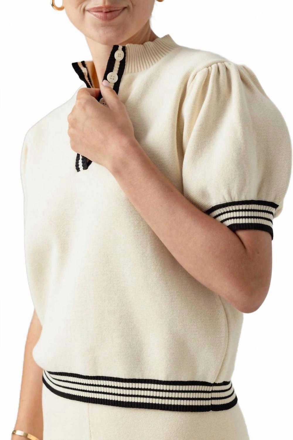 UV Protective Coating Bea Pullover In Ivory
