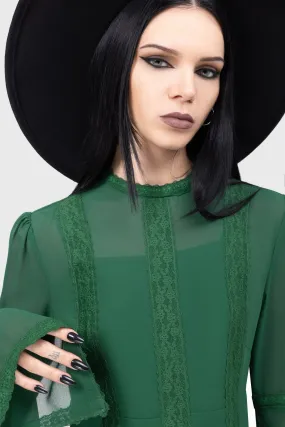 Weekend Casual Influencer-Approved Begone Long Sleeve Mini Dress [GREEN]