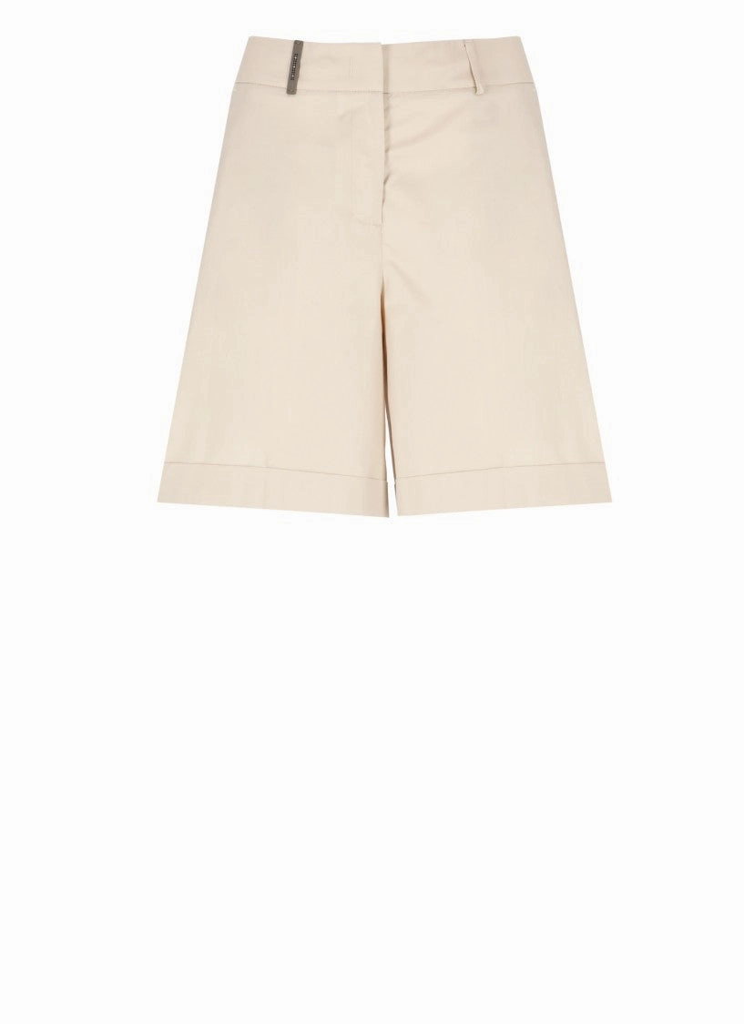 fresh start Limited Edition Beige Cotton Shorts