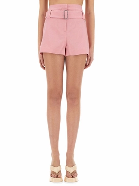Anti Pilling Fabric Moisture Management System Belted Shorts