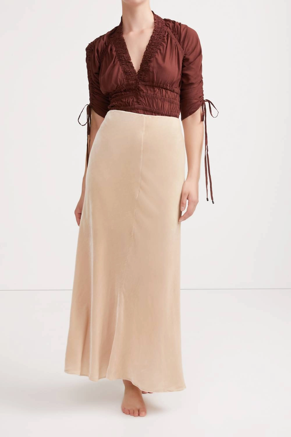 Bianca Skirt In Sand Relaxed Mood