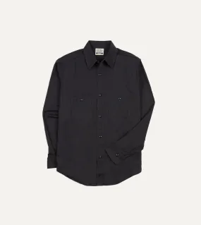 Timeless Piece Big Yank '1920' Indigo Cotton-Linen Twill Flyer Shirt