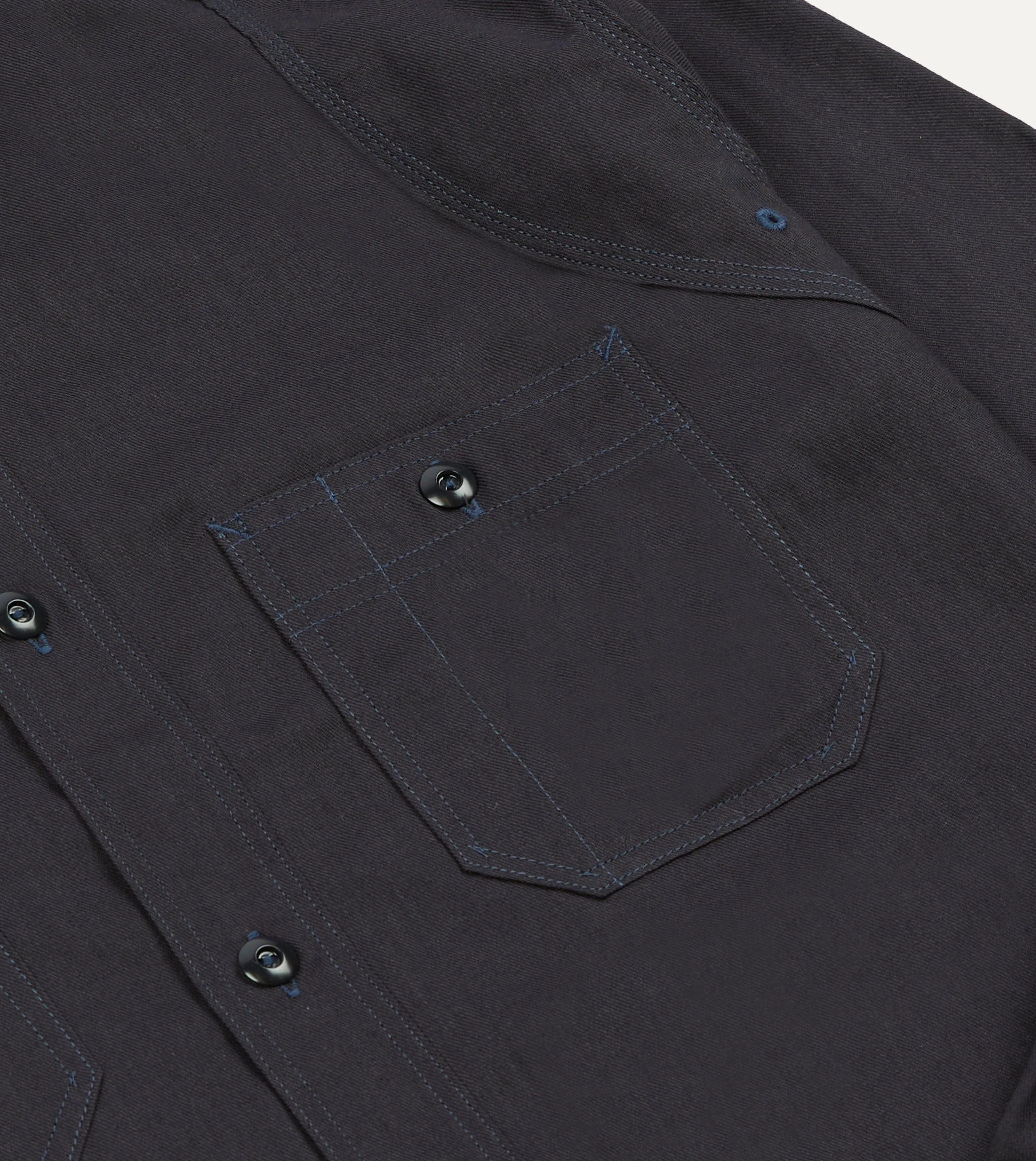 Sports Ready Big Yank '1920' Indigo Cotton-Linen Twill Flyer Shirt