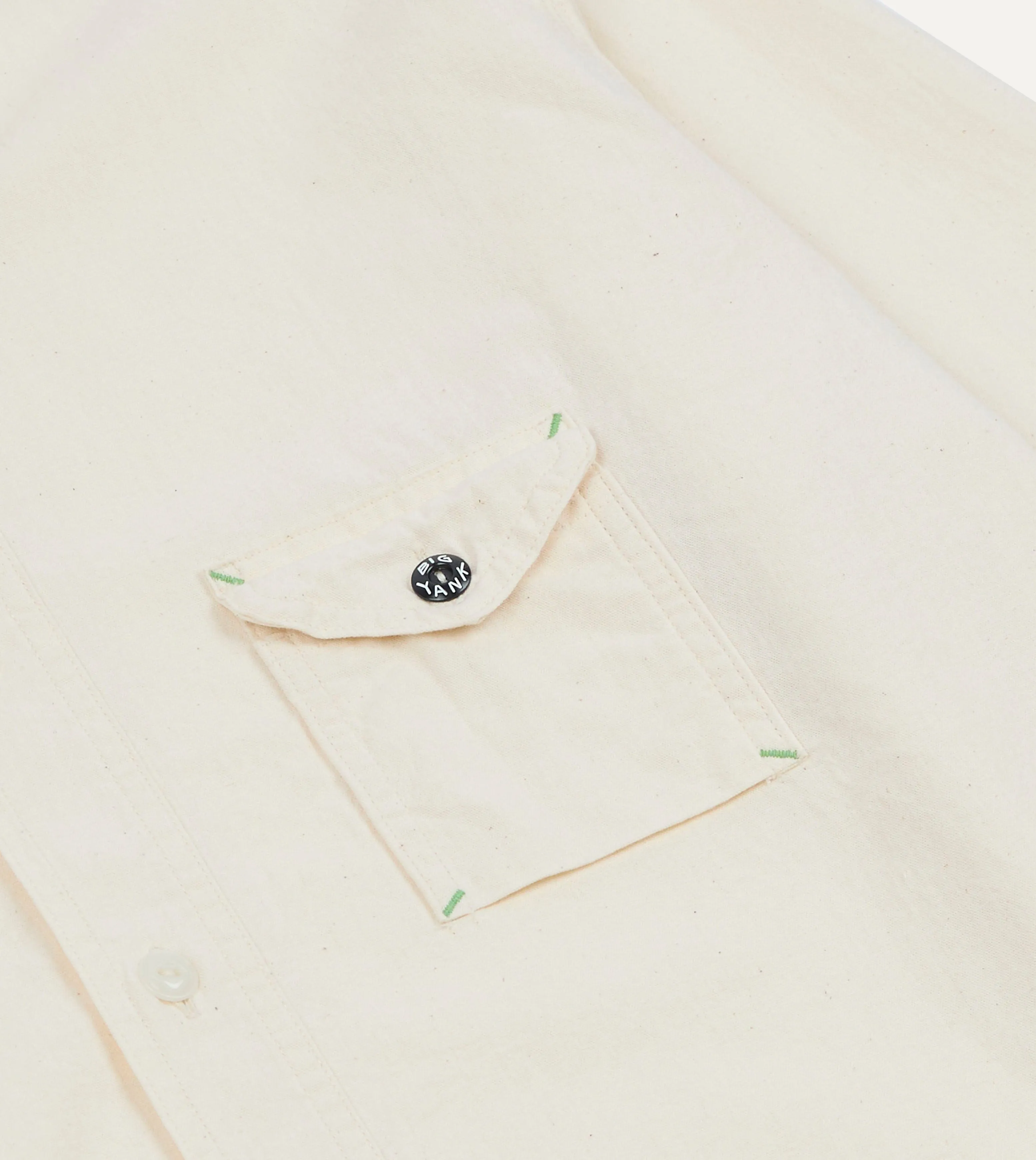 Big Yank '1935' Ecru Chambray Shirt Hidden Button Placket Urban Style