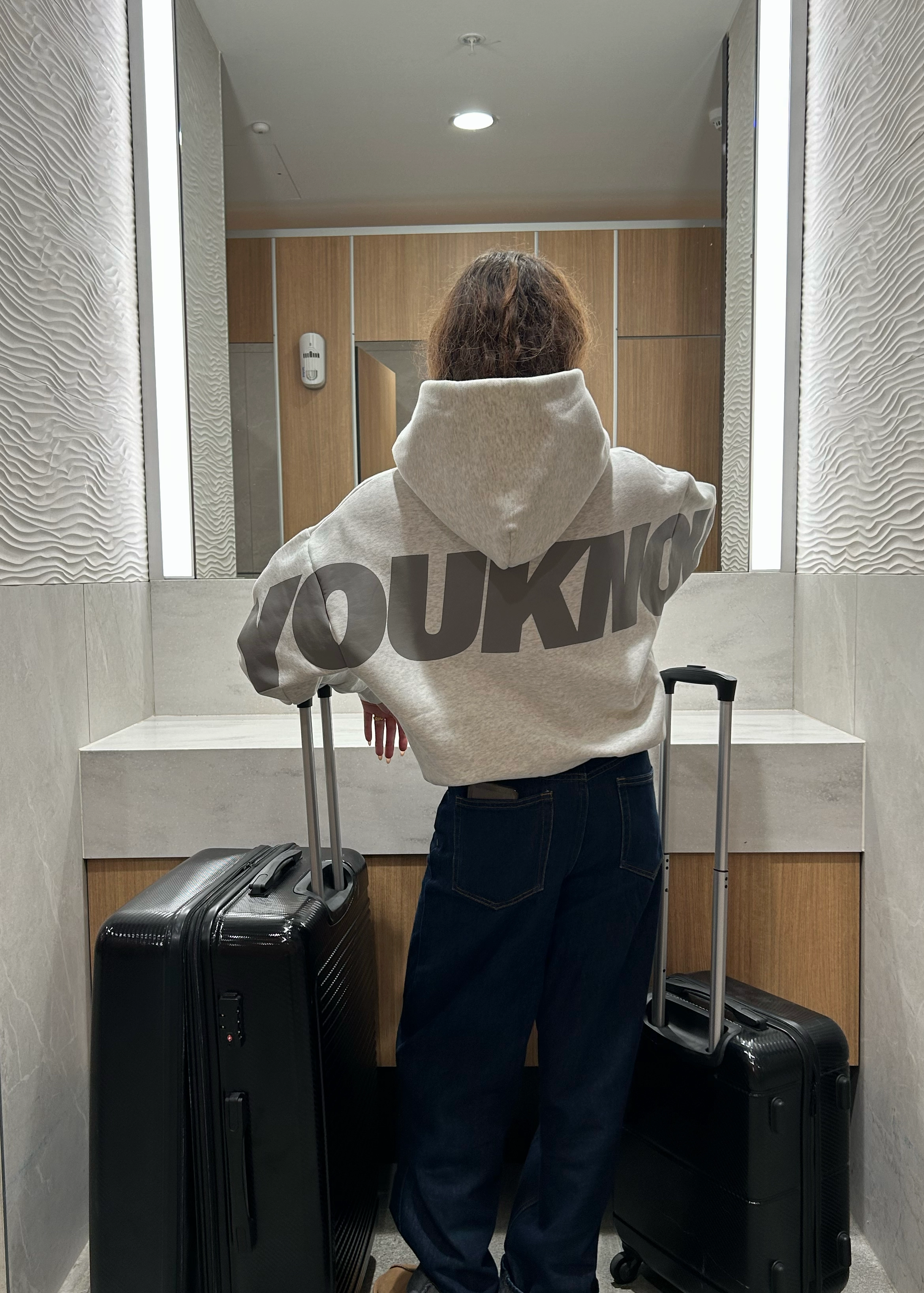 Big Back Hoodie | Chalk Dust Brown bear like Four Way Stretch Material