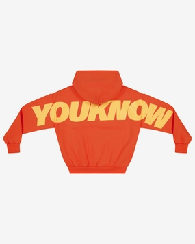 Wind Resistant Seasonal Wardrobe Big Back Hoodie | Orange Sherbert