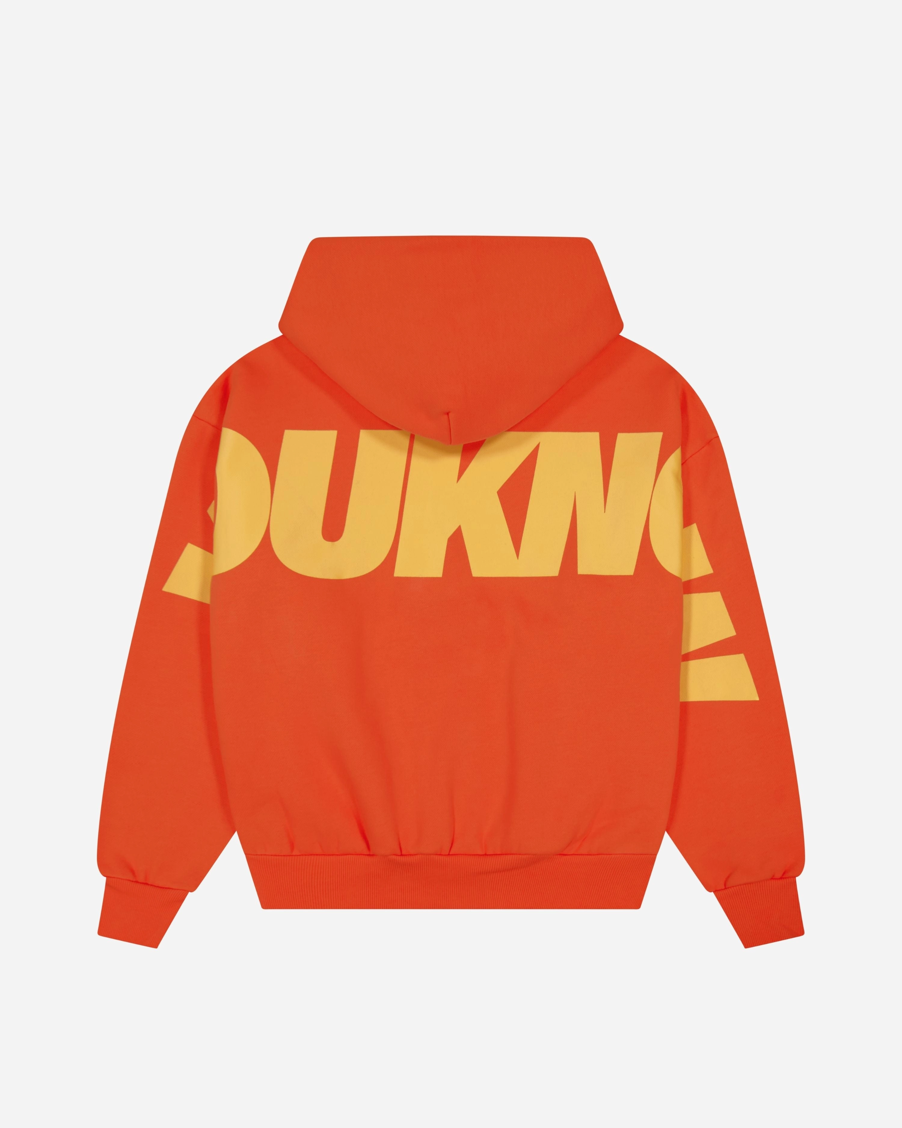 football attire Tulle accents Big Back Hoodie | Orange Sherbert