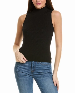 1.STATE Mock Neck Fitted Top Comfy Appeal