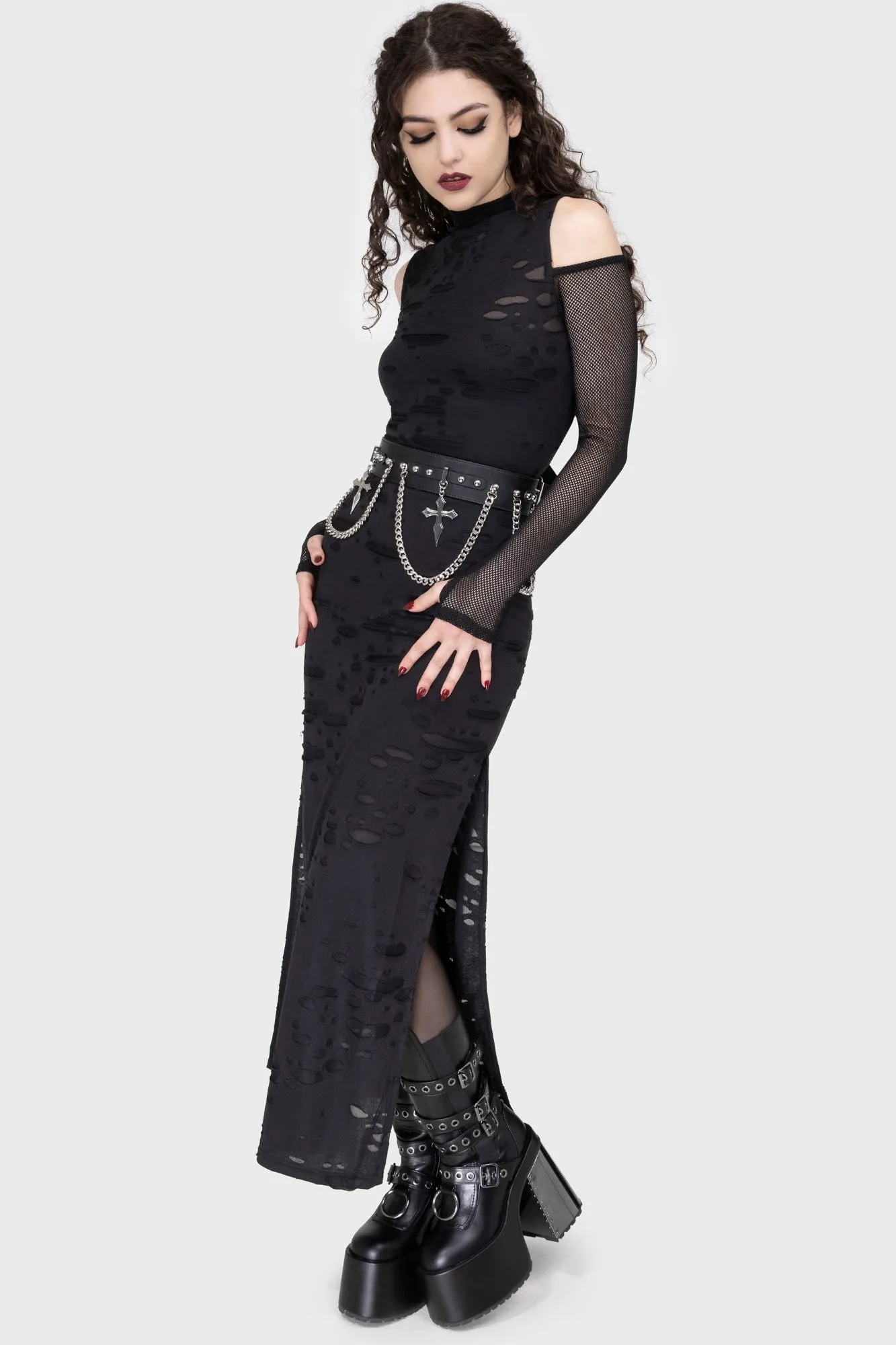 Flattering Fit Biters Maxi Dress [B]