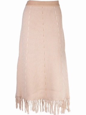 Blaise Skirt Knit In Ivory Crisp Look Heritage Craft