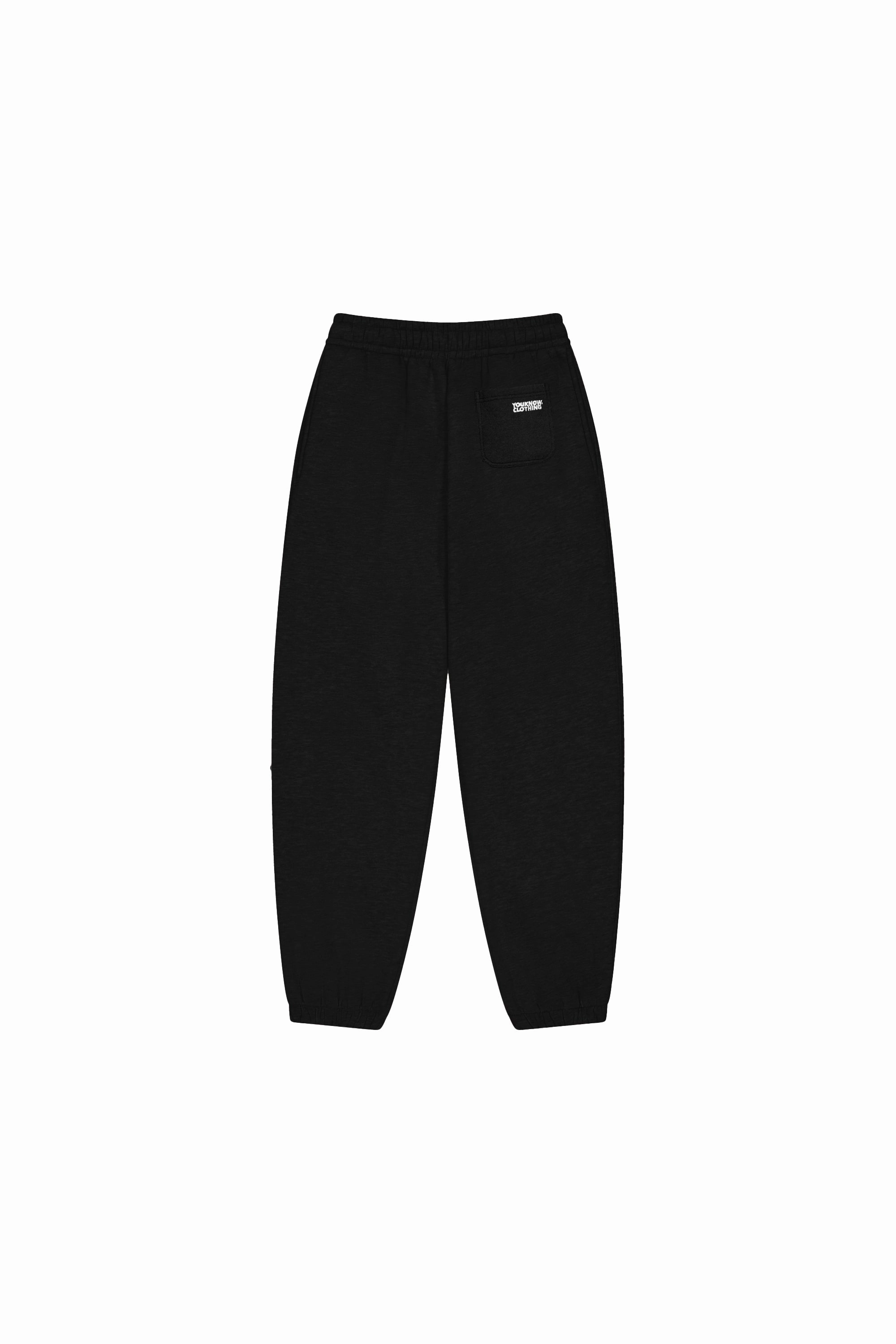 Urban Ready Fashion Stretch BLOCK CUFFED SWEATPANTS | Black