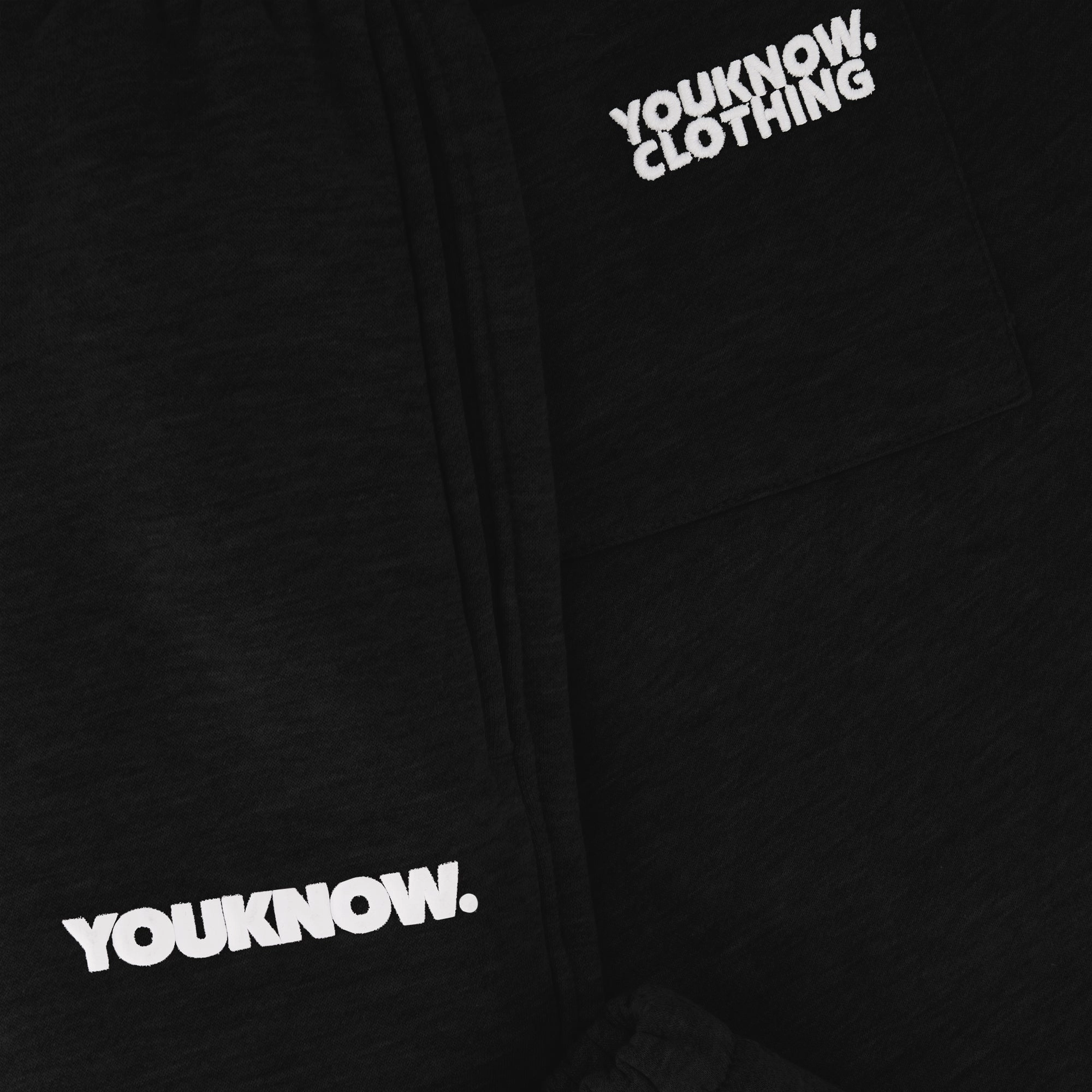 BLOCK CUFFED SWEATPANTS | Black Soft Waist Fashionable Design
