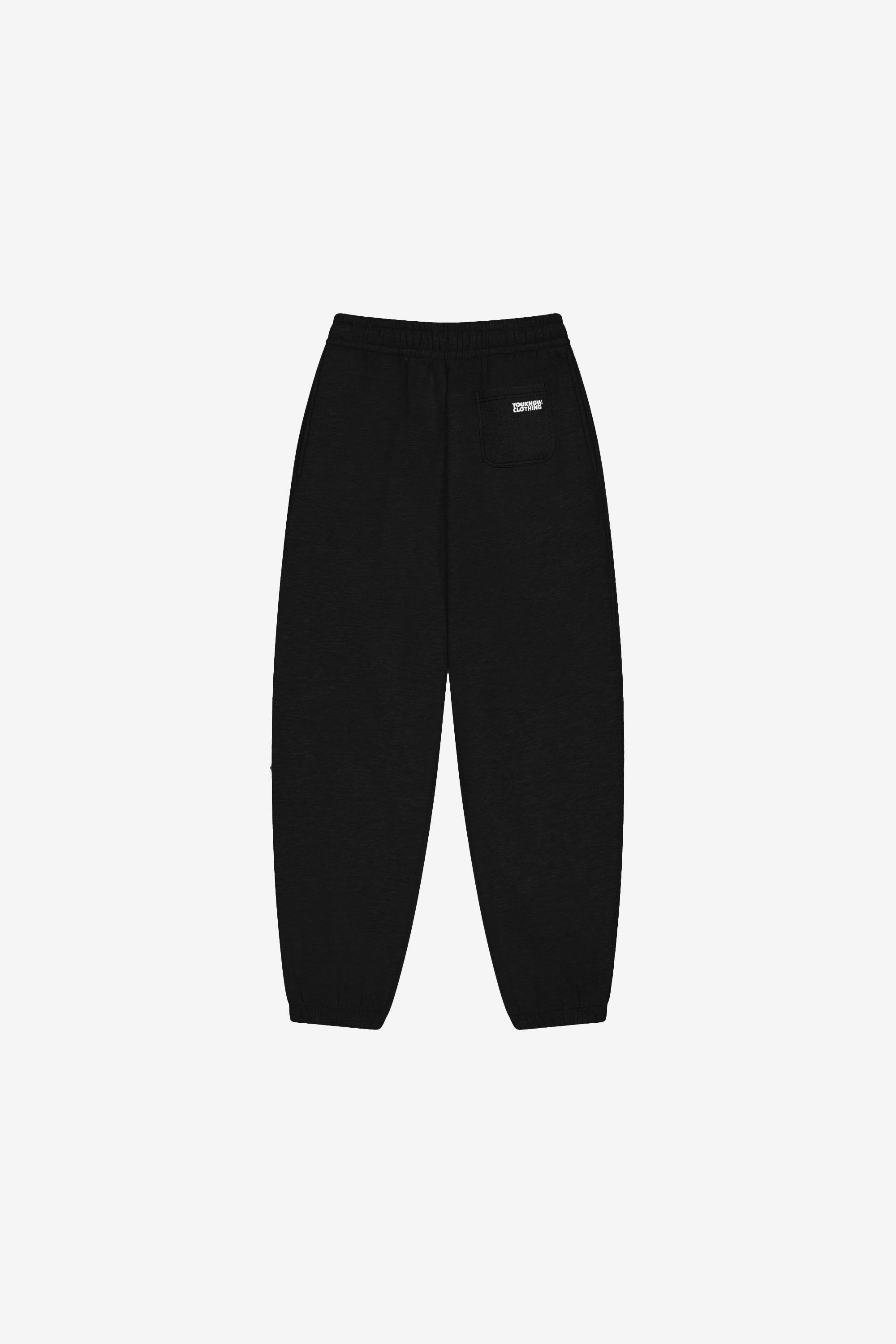 BLOCK CUFFED SWEATPANTS | Black Adaptable Style