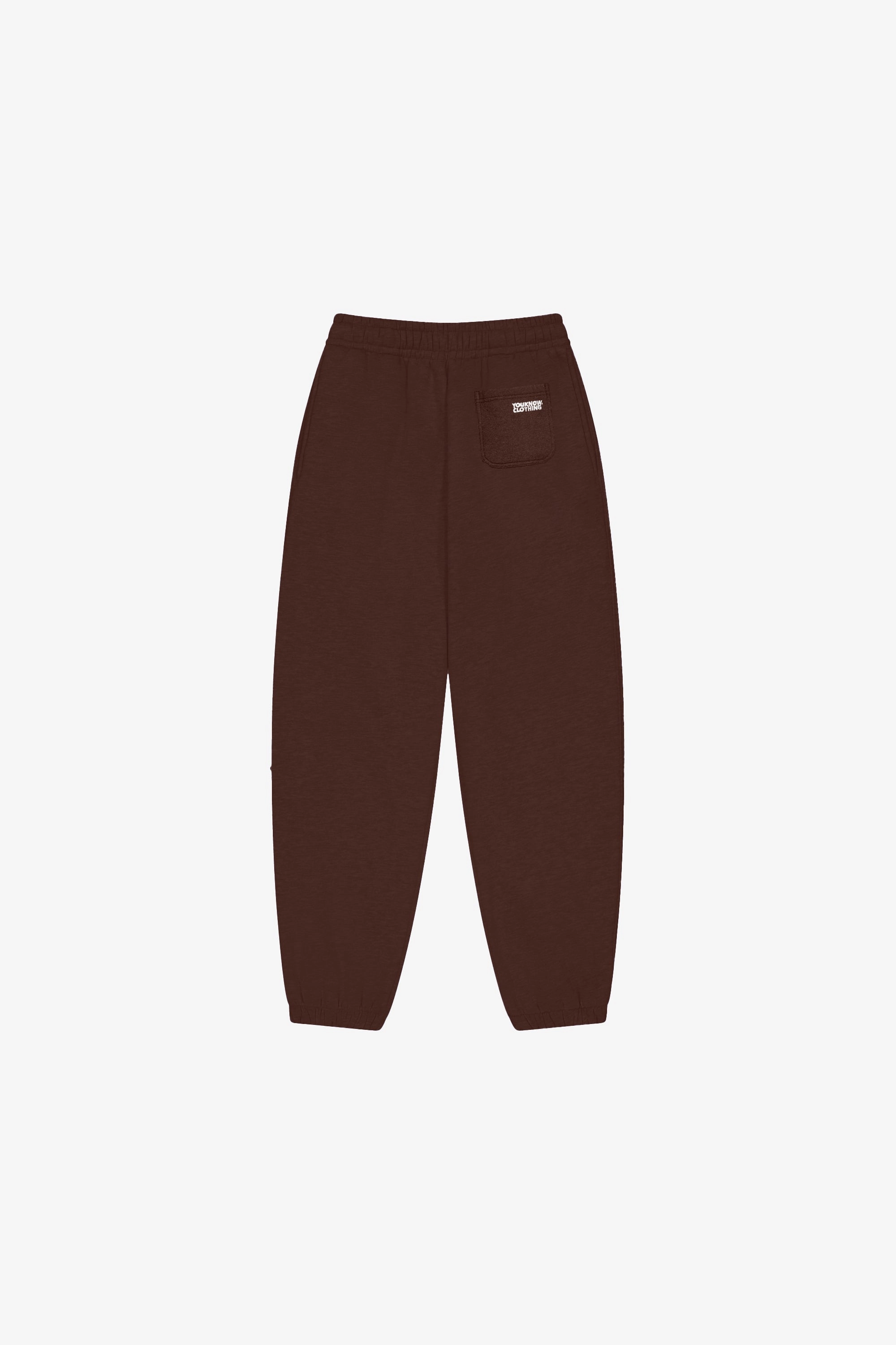 AntiSlipWaistband All-day Comfort BLOCK CUFFED SWEATPANTS | Brown