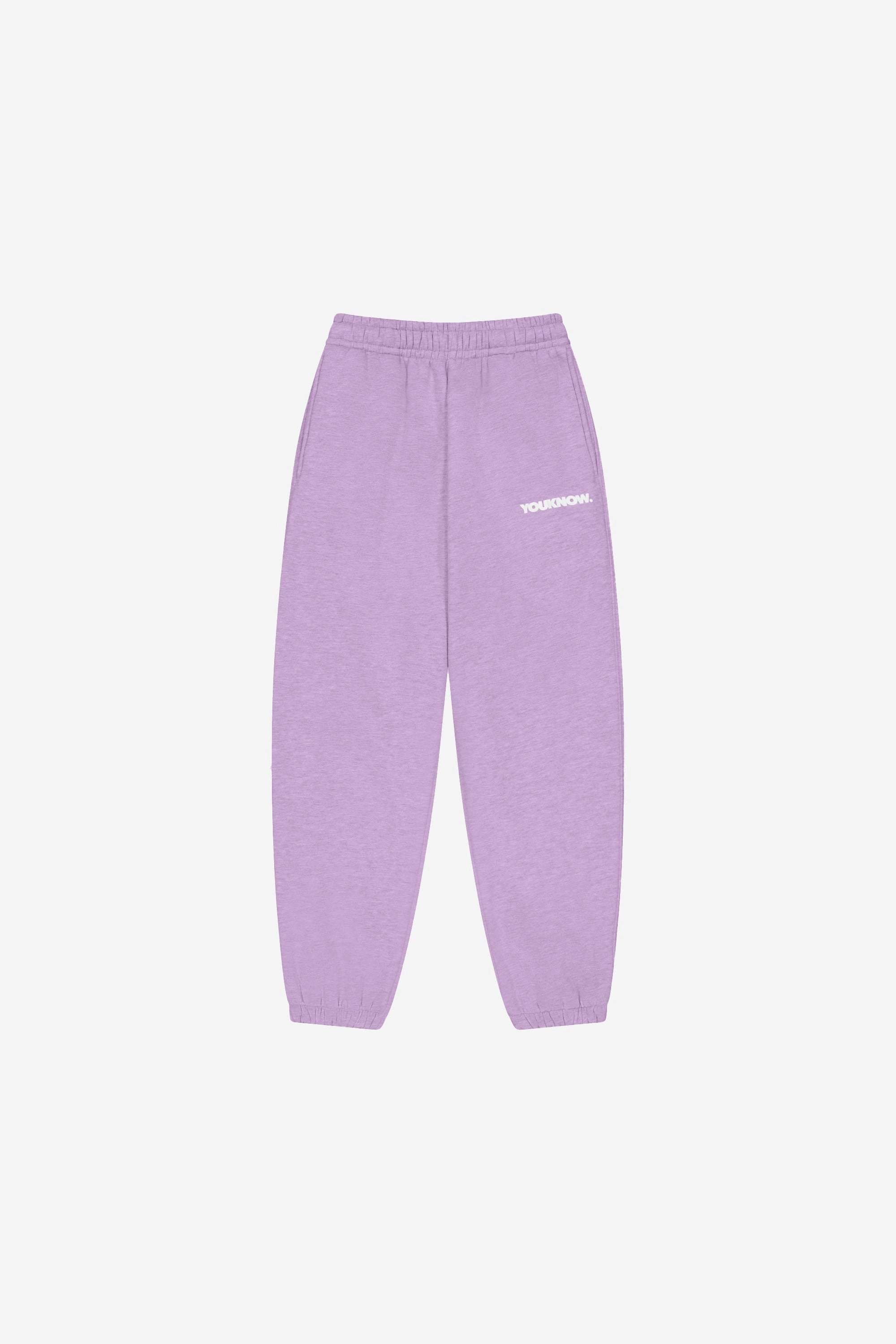BLOCK CUFFED SWEATPANTS | Lilac Reflective details