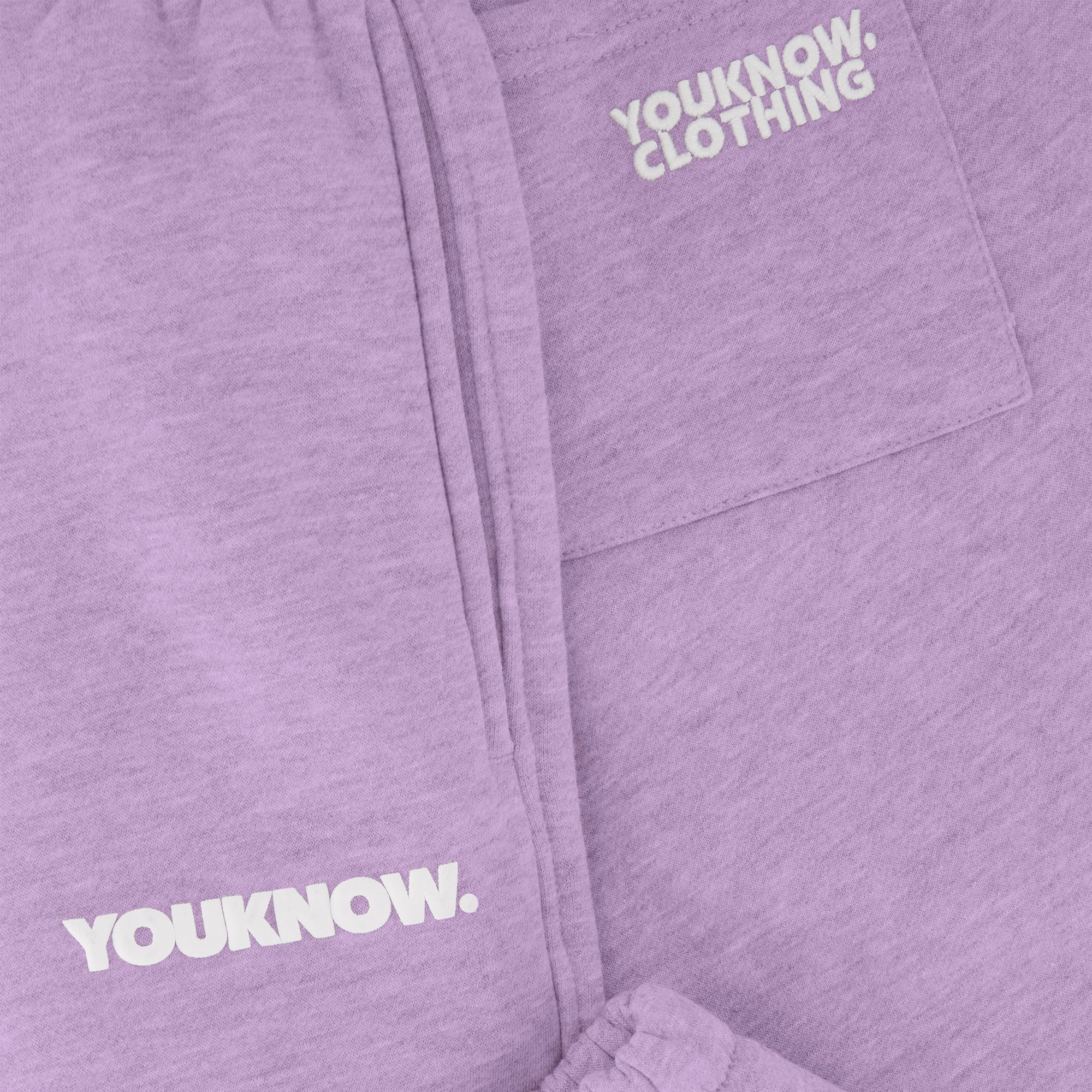 BLOCK CUFFED SWEATPANTS | Lilac High Rise