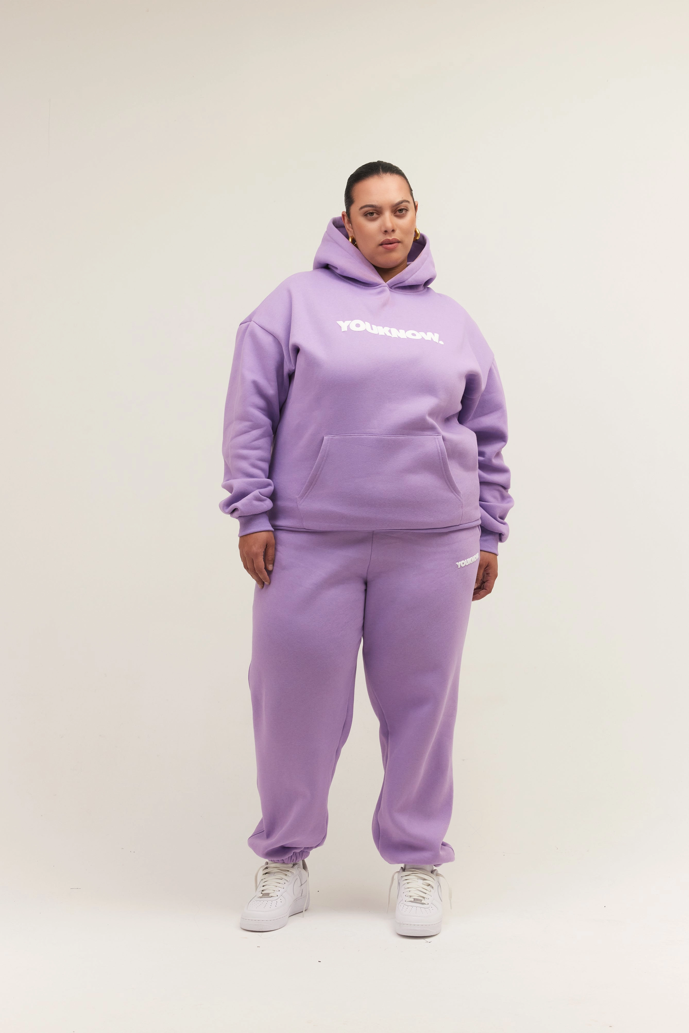 Smart Utility BLOCK CUFFED SWEATPANTS | Lilac