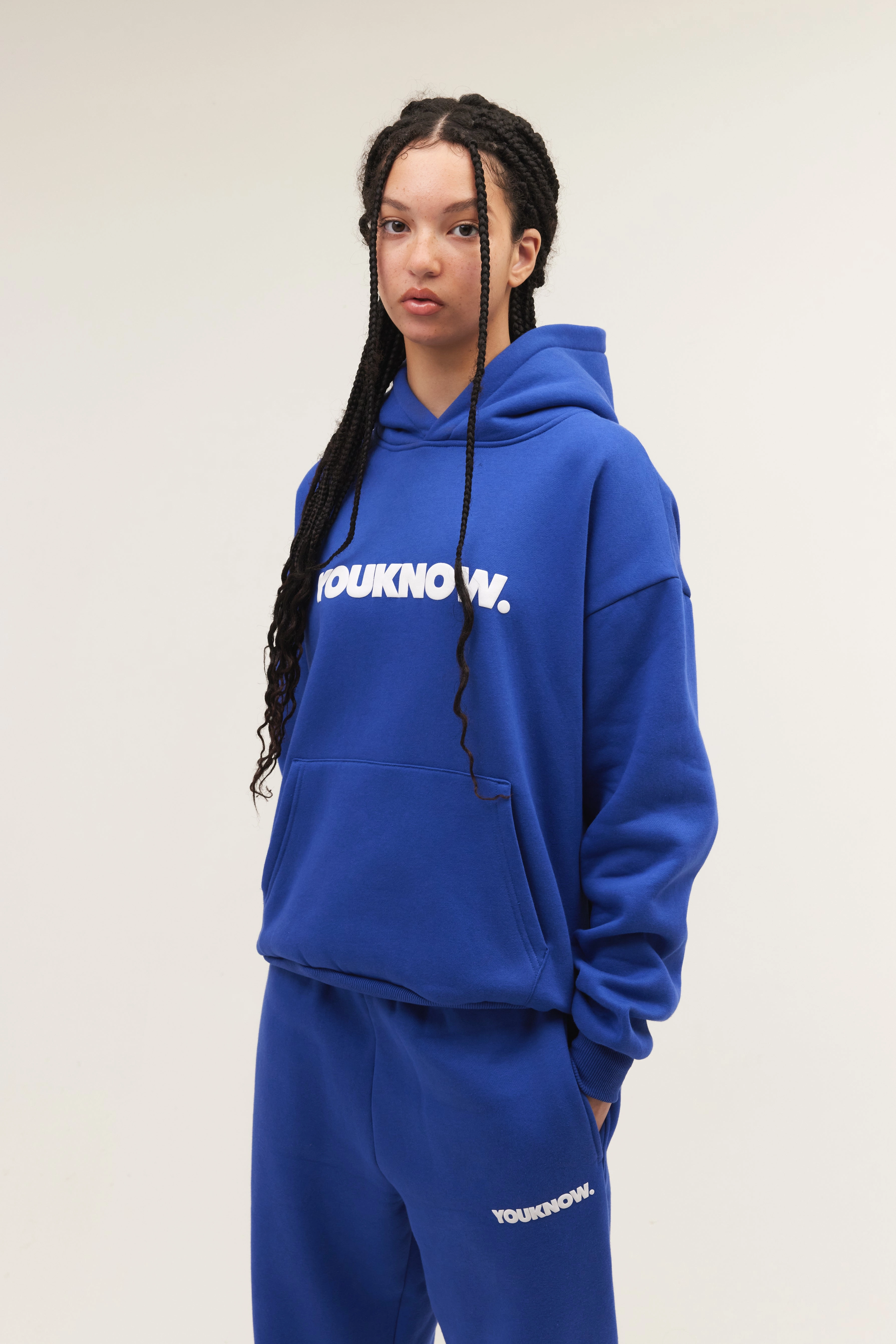 BLOCK HOODIE | Blue Compact Weave Cinco de Mayo wear