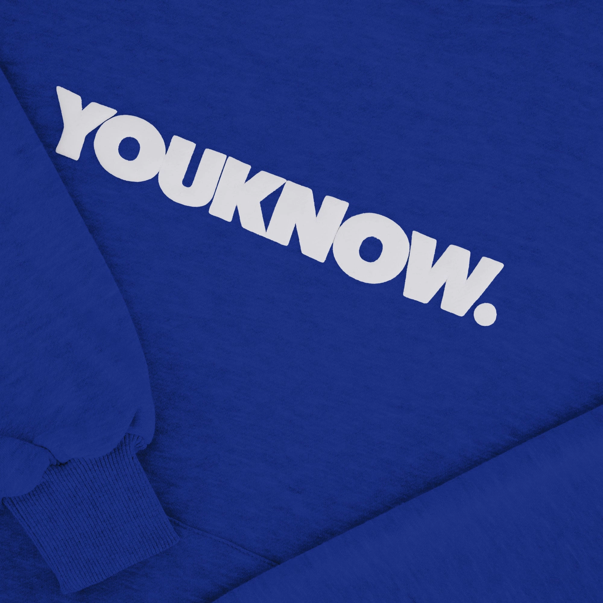 BLOCK HOODIE | Blue V-Neck