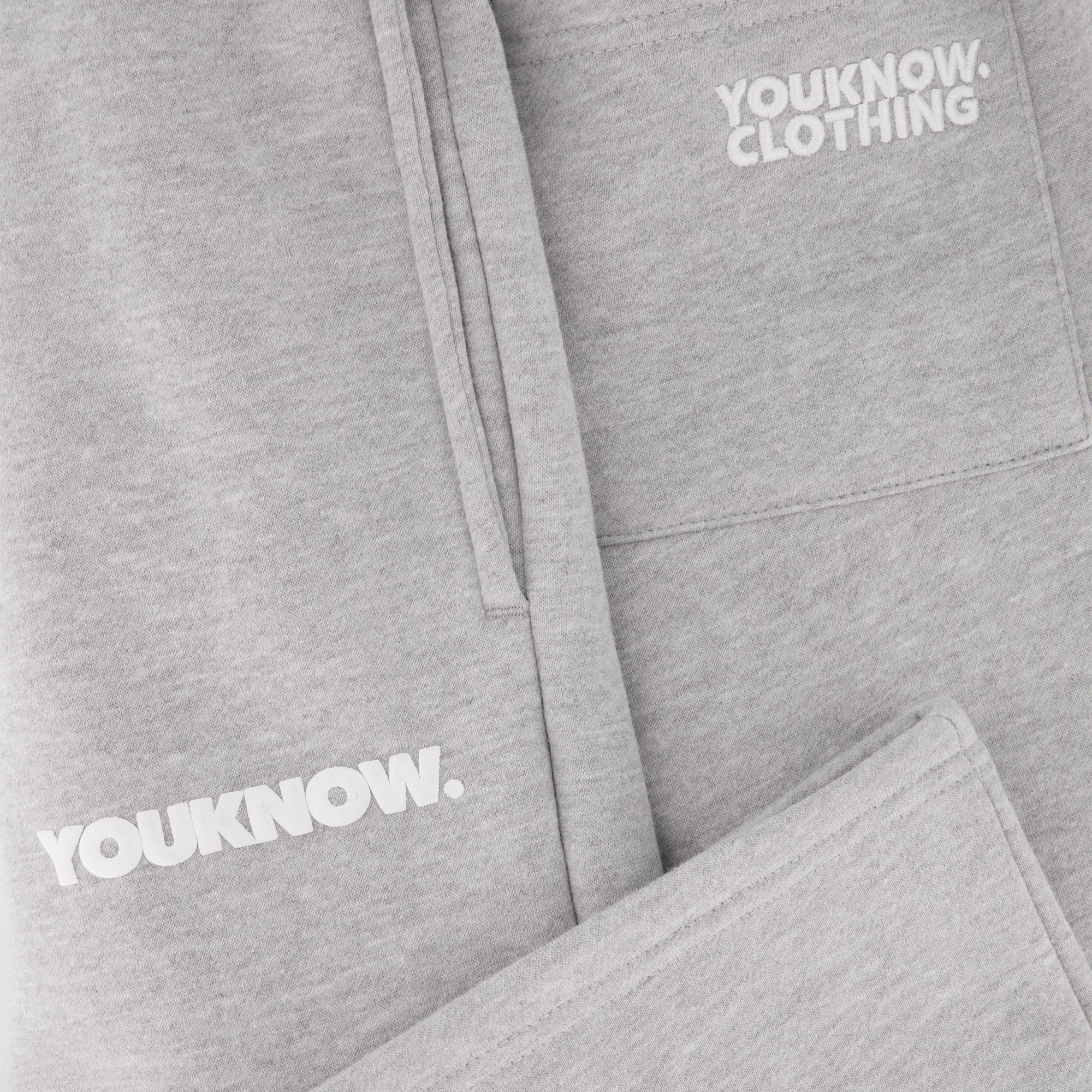 Outdoor Layer Lined interior BLOCK WIDE-LEG SWEATPANTS | Grey