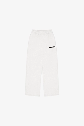 Slim Fit Wear BLOCK WIDE-LEG SWEATPANTS | White Marle