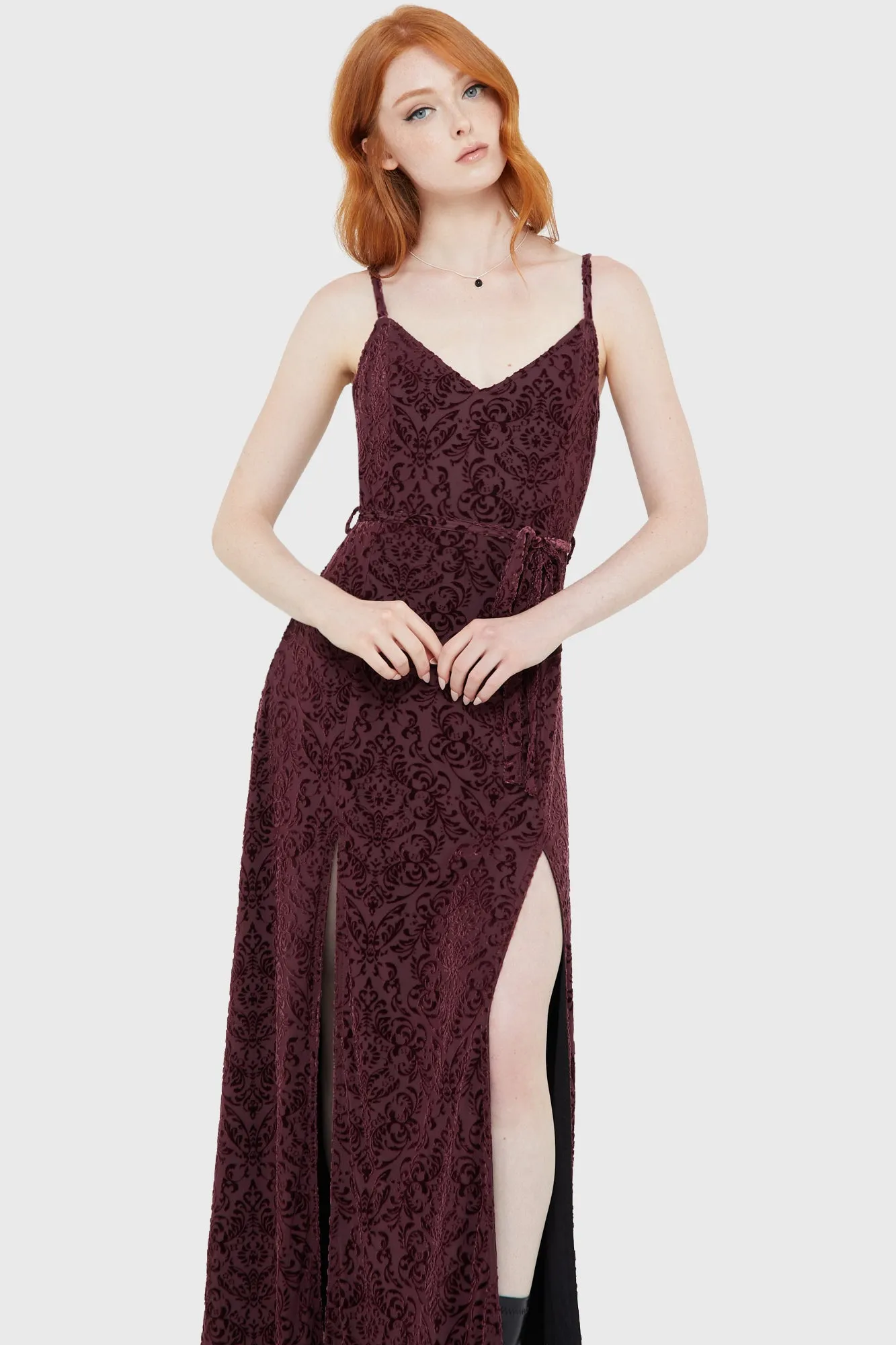 Blood Oak Maxi Dress Sunset Look Autumn Look