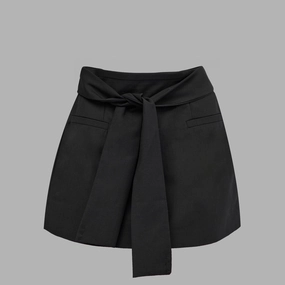 Blvck Signature Tie-Front Skirt Twist Front Design