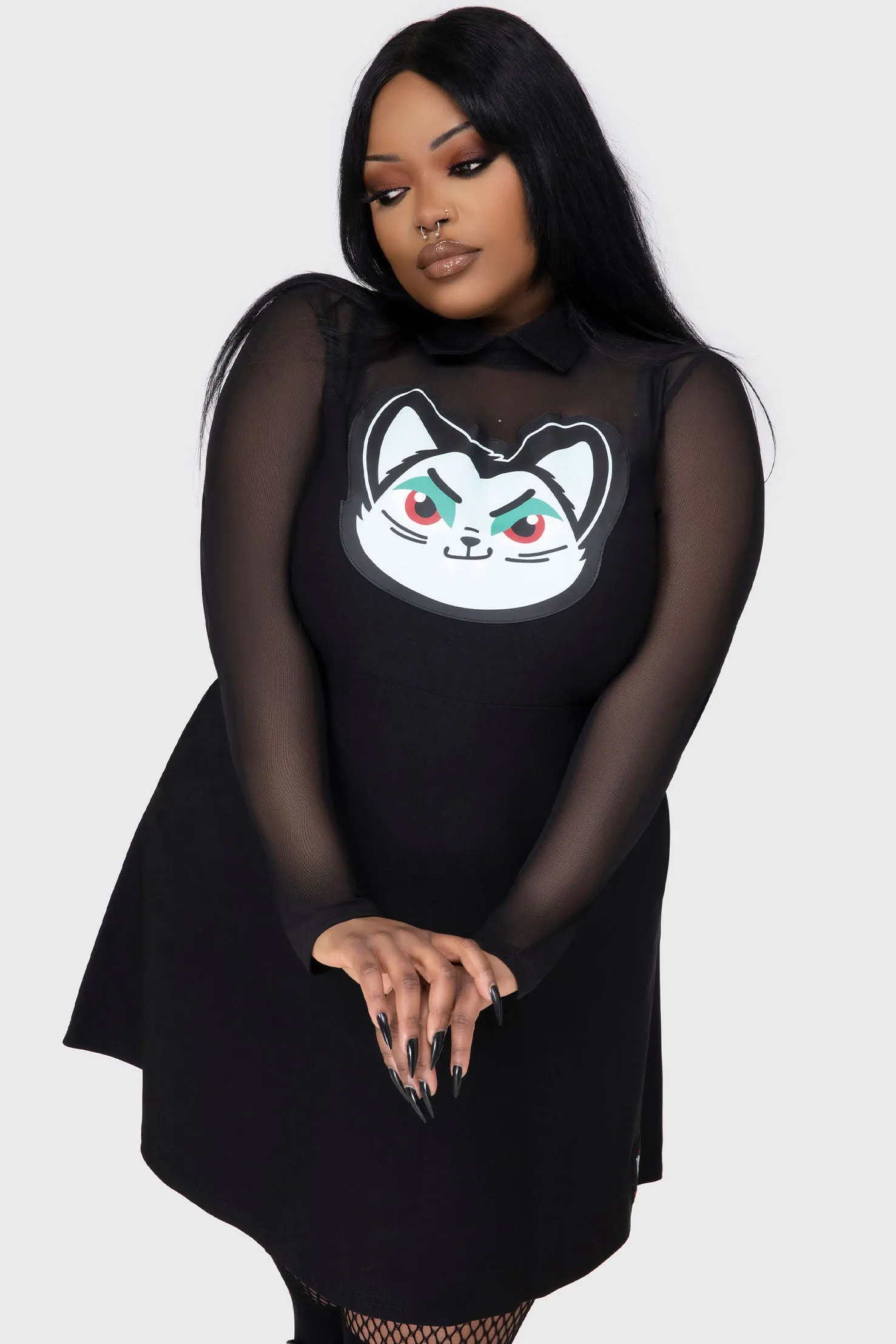 Polished Edge Feeling Fangtastic Skater Dress