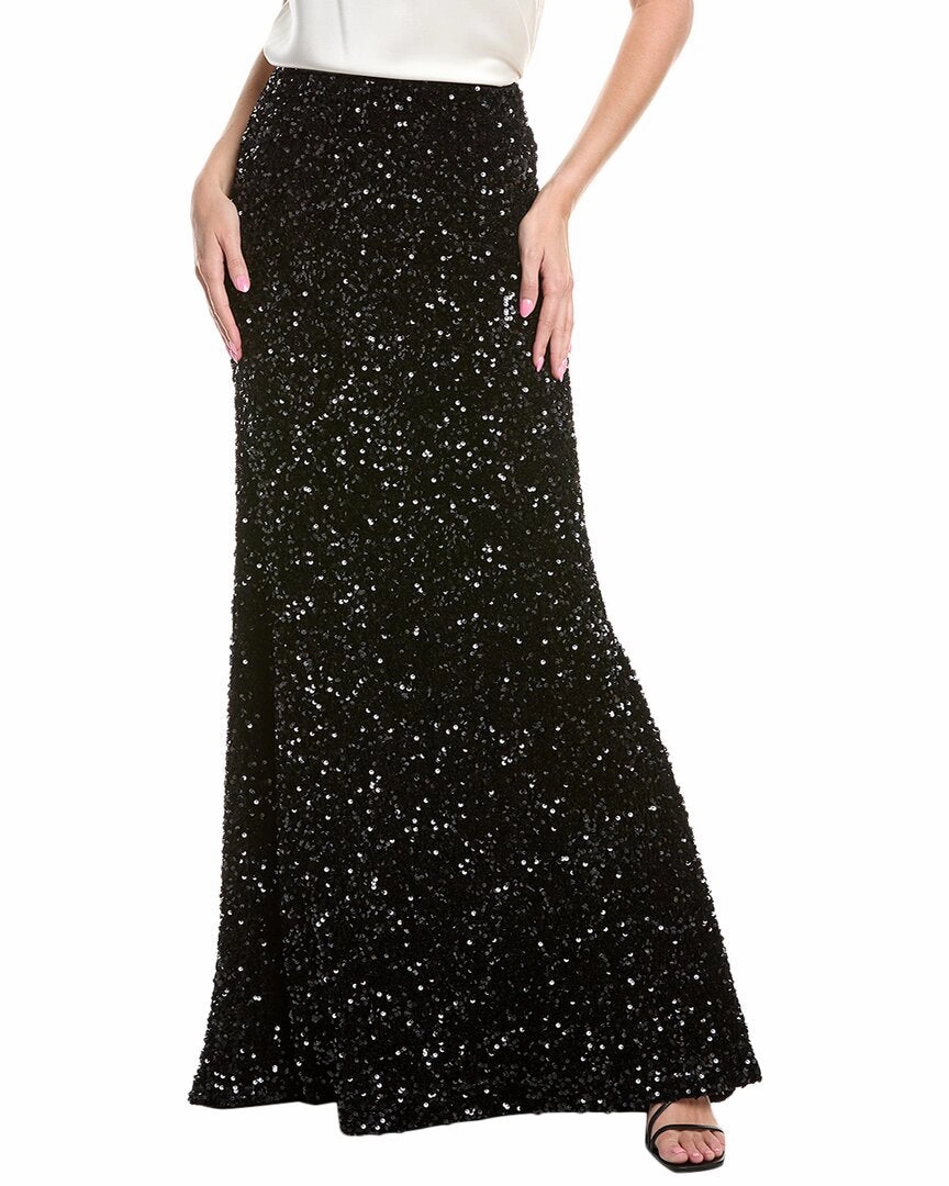 Knee Length Rene Ruiz Velvet Sequin Skirt