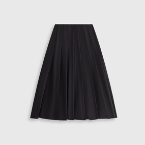 Kith Women Nadira Nylon Pleated Skirt - Black Breezy Mood
