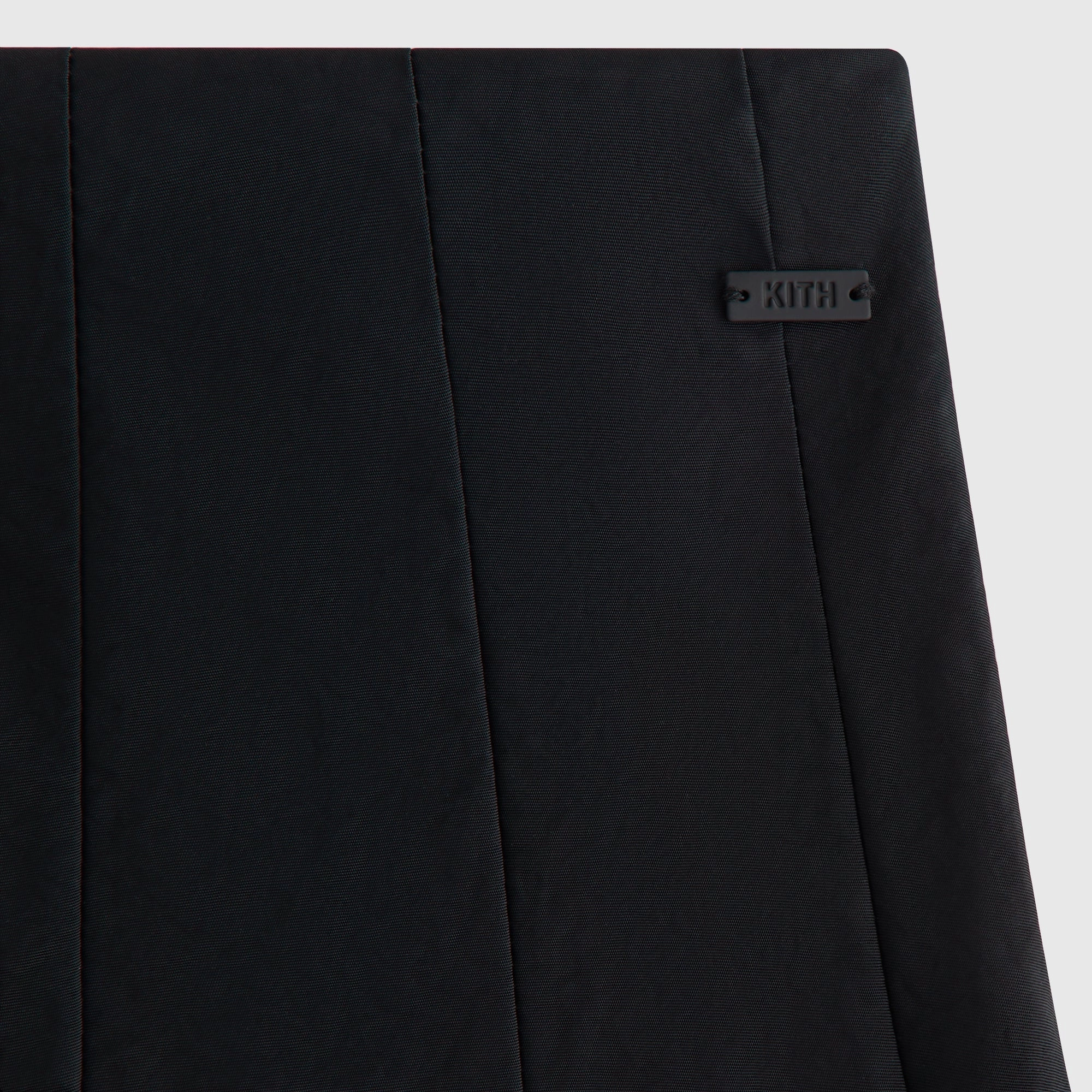Linen Cotton Mix Kith Women Nadira Nylon Pleated Skirt - Black