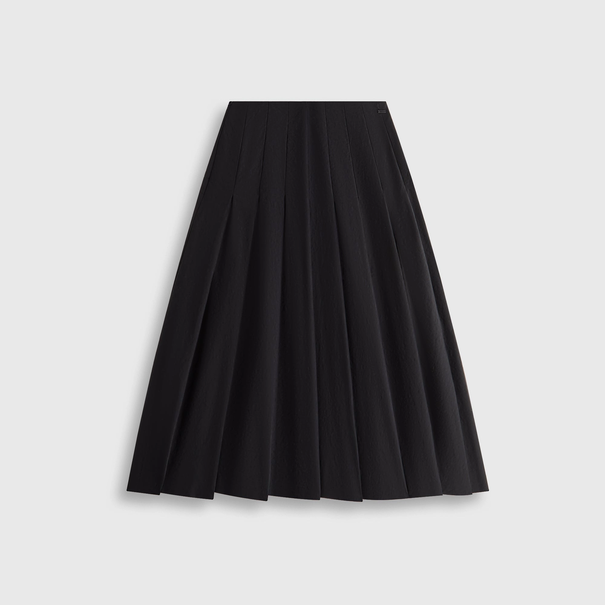 Kith Women Nadira Nylon Pleated Skirt - Black Fresh Look High Waist