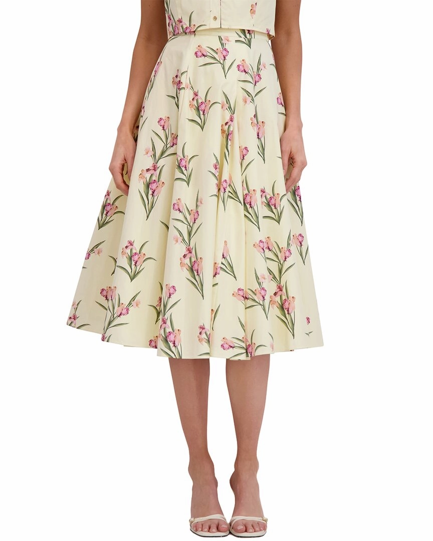Opaque Lining Metallic Finish Ted Baker Midi Circle Skirt