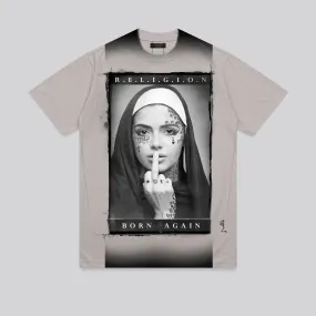 BORN AGAIN T-SHIRT FLINT Value for Money loose but not baggy