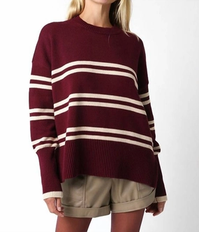 Lightweight Comfort Bougee Sweater In Red