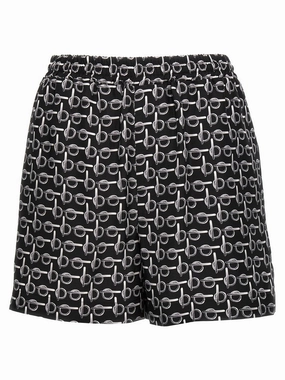 Smart Casual Silk Shorts With Playful Print