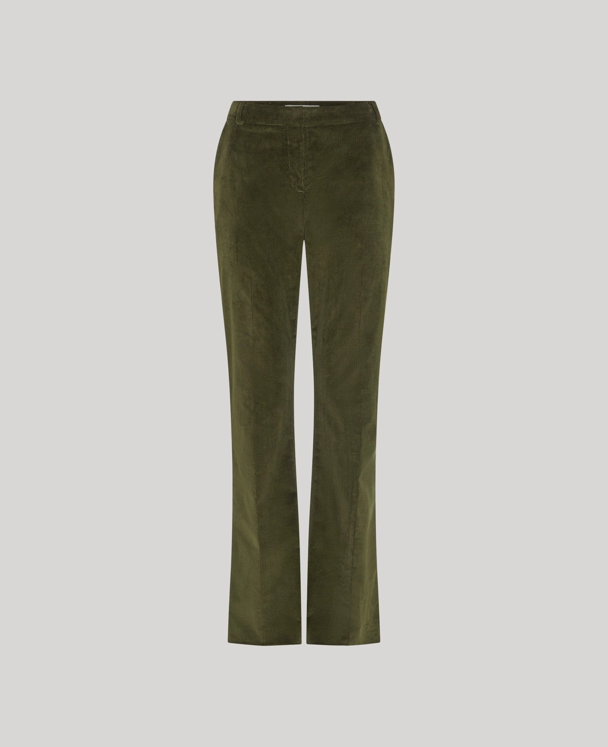 Wellington Corduroy Fit Flare Trousers Quality Fabric