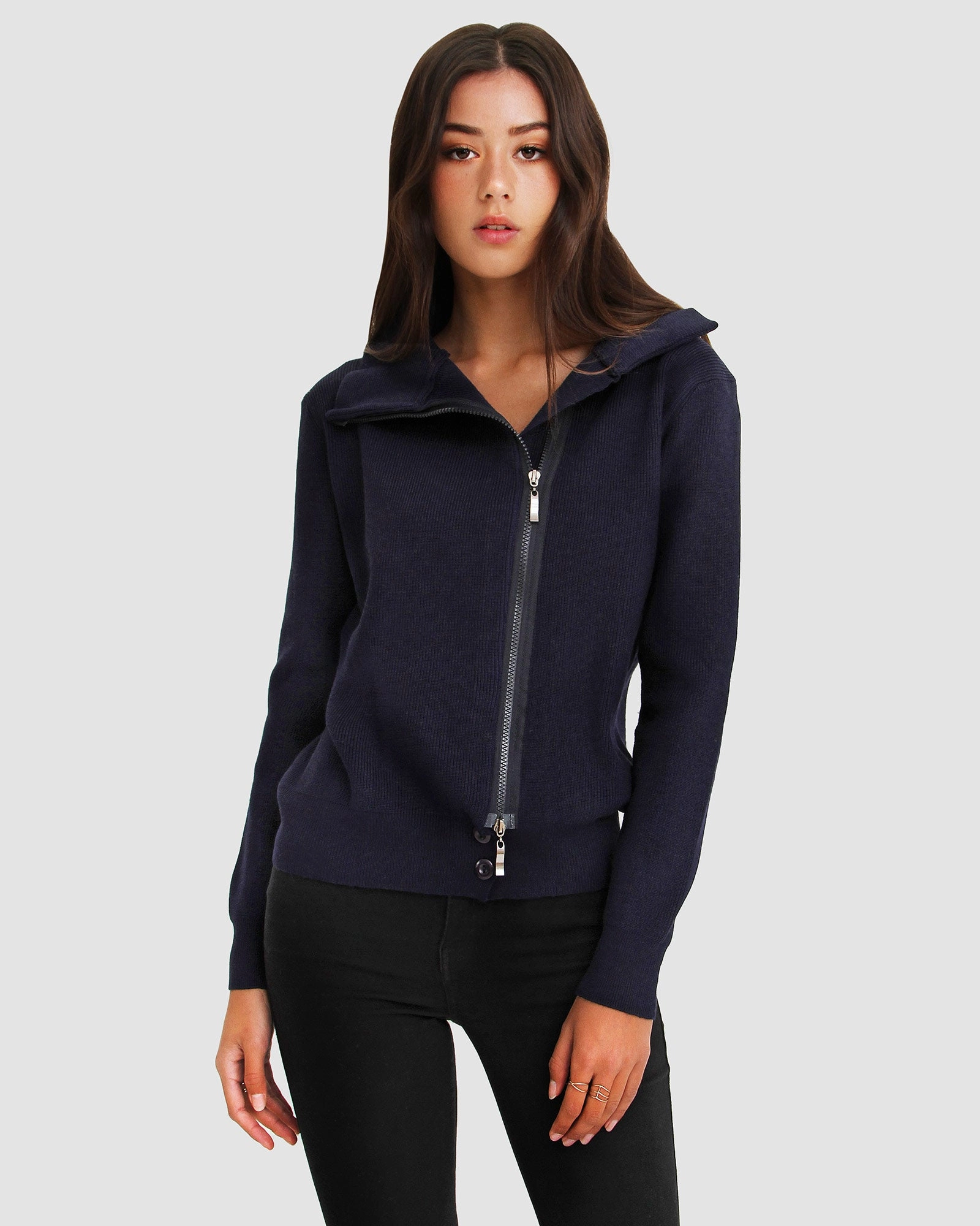 Brother's Zip Front Jumper Durable Reinforced Elbows
