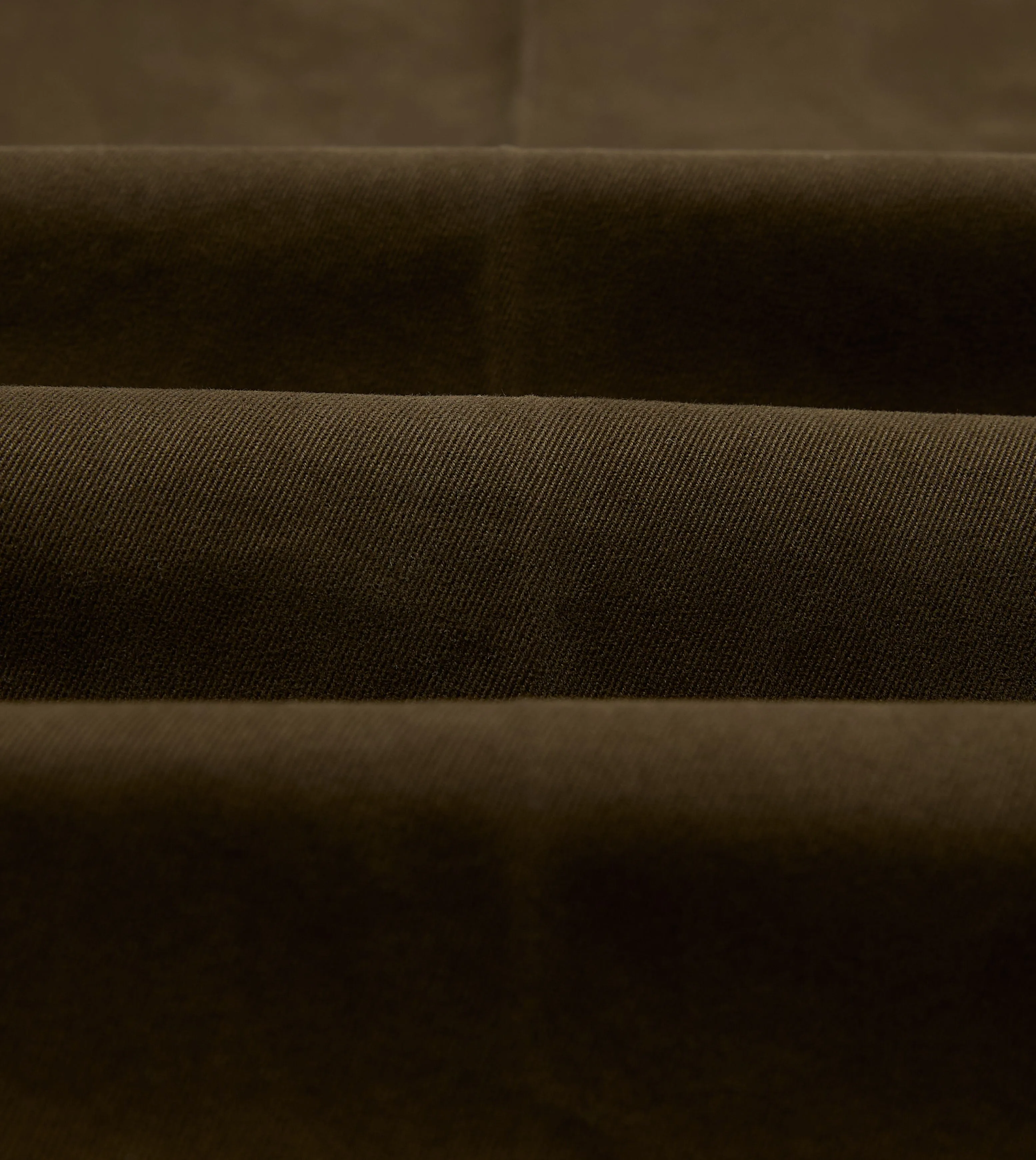DurablePolyester Flat waistband Brown Textured Cotton Flat Front Chino