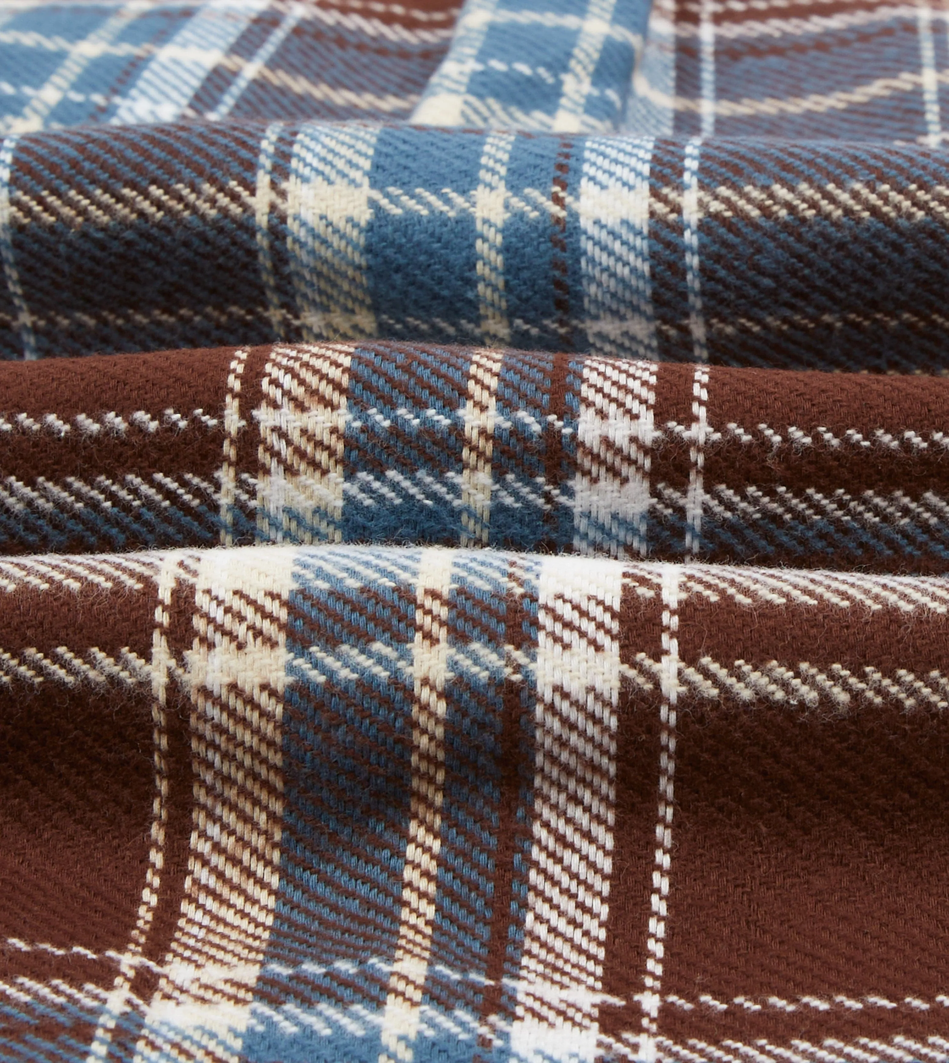 Blue Check Heavy Cotton Two-Pocket Work Shirt Winter Retreat