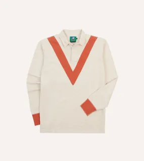 Drake??s and New Balance '82 Flam?? Rugby Shirt Minimalist Style Sustainable Manufacturing Process