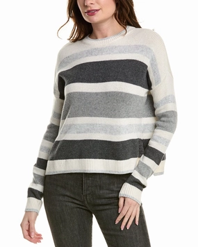 Sophisticated Comfort Splendid Maura Stripe Wool-Blend Sweater