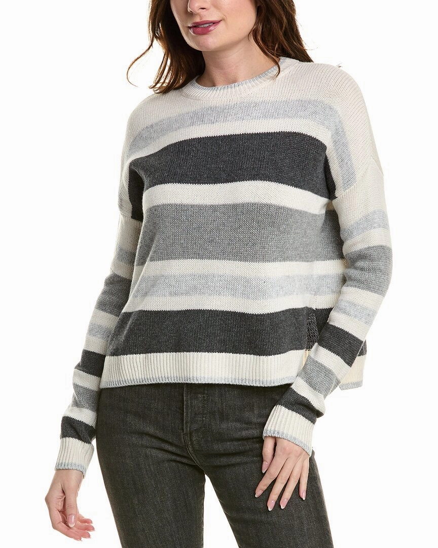 Ultra Soft Merino Blend Splendid Maura Stripe Wool-Blend Sweater