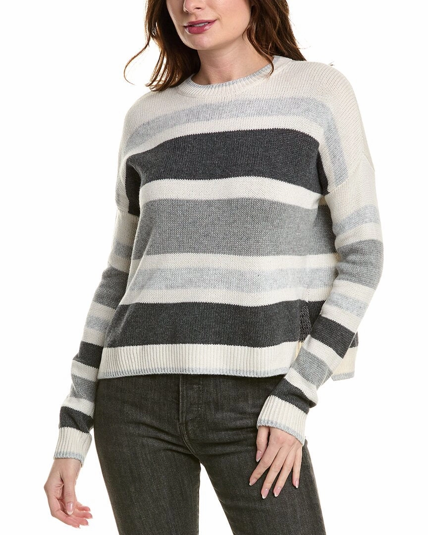 Winter Style Cozy Knit Fit Splendid Maura Stripe Wool-Blend Sweater