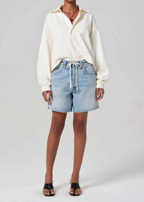 Cool Comfort Eye-catching Design Brynn Drawstring Short In Jesamyn